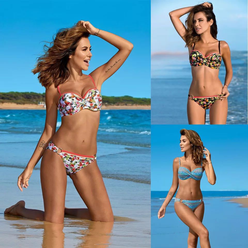 Damen Bikini mit elegantem Wickeldesign EB