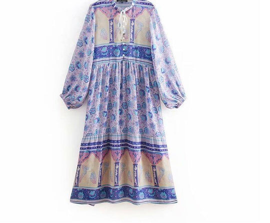 EB | Kleid mit böhmischem Print