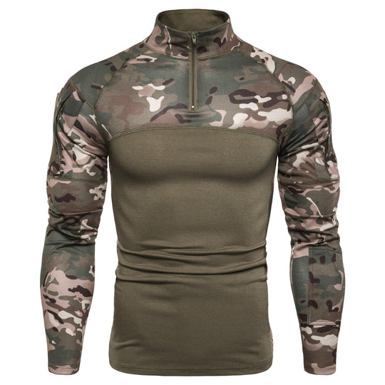 Herren Sportlicher Langarmpullover mit strukturiertem Design und praktischem Reißverschluss EB