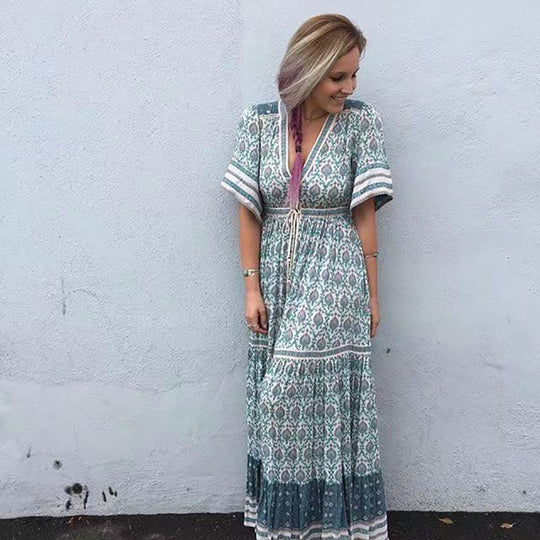 EB | Kleid mit böhmischem Print