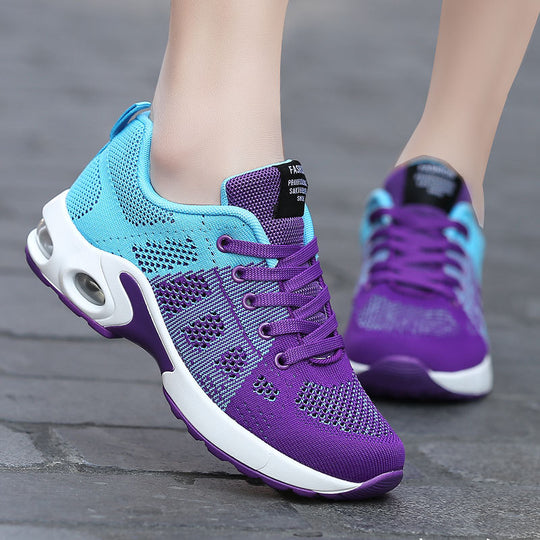 Damen Sportliche Sneakers mit luftiger Mesh-Konstruktion und dämpfender Sohle EB