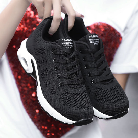 Damen Sportliche Freizeit-Sneaker mit atmungsaktivem Mesh-Obermaterial und dämpfender Sohle EB