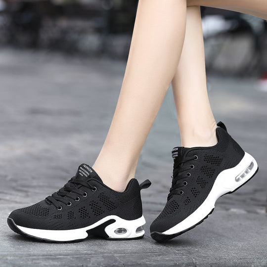 Damen Sportliche Freizeit-Sneaker mit atmungsaktivem Mesh-Obermaterial und dämpfender Sohle EB