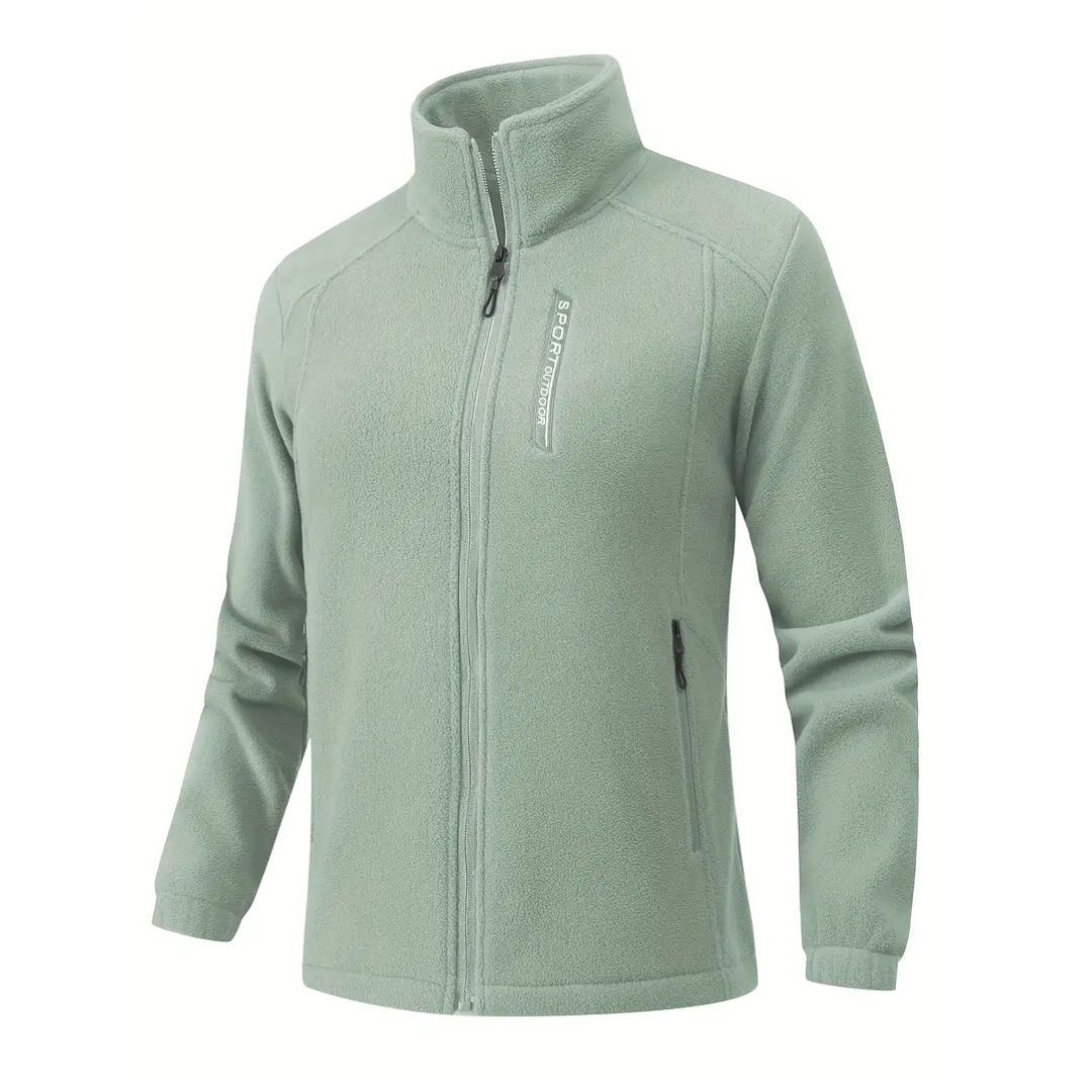 EB | Damen Outdoor Fleecejacke Warm Gefüttert mit Plüschigem Innenfutter