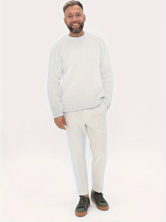EB | Strickpullover Im Klassischen Design Acryl Komfortabel und Warm