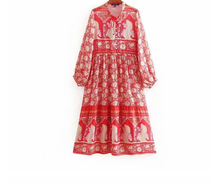 EB | Kleid mit böhmischem Print
