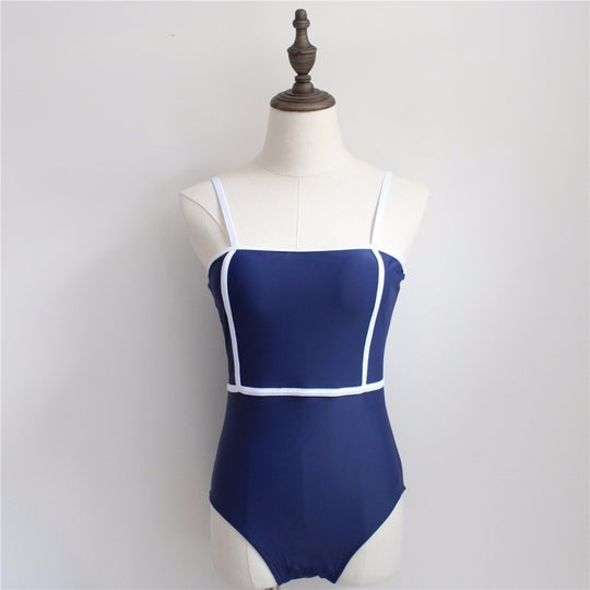 Damen Eleganter Hochgeschnittener Badeanzug EB