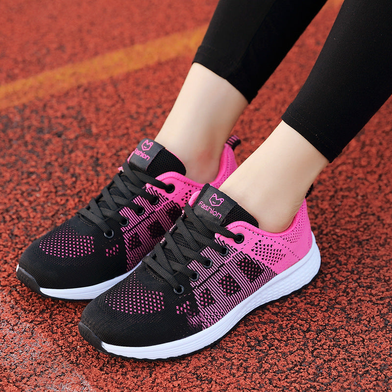 Damen Atmungsaktive Sport Sneakers mit rutschfester Laufsohle und flexiblem Design EB
