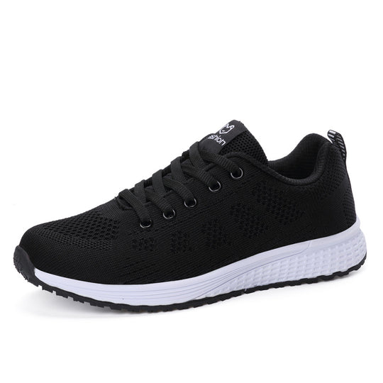 Damen nan atmungsaktive Strick-Laufsneaker mit nahtlosem Maschenobermaterial und reaktionsfreudiger Schaumdämpfung EB