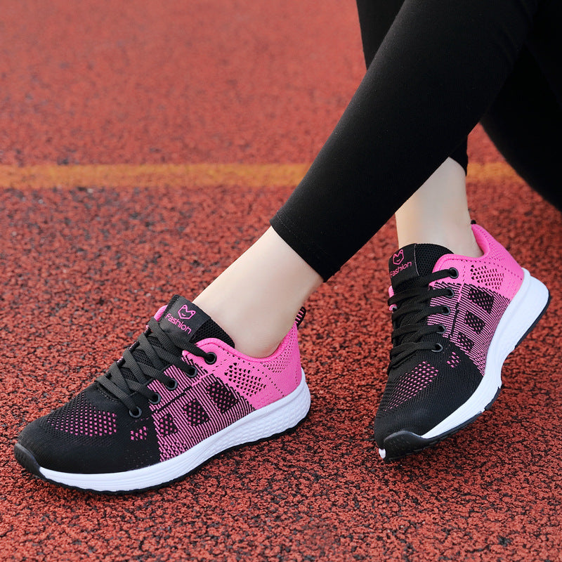 Damen Atmungsaktive Sport Sneakers mit rutschfester Laufsohle und flexiblem Design EB