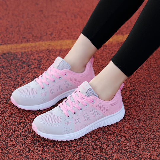 Damen Atmungsaktive Sport Sneakers mit rutschfester Laufsohle und flexiblem Design EB