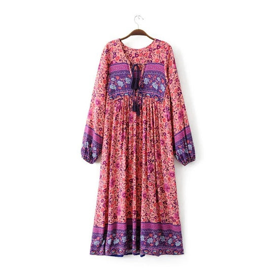 EB | Kleid mit böhmischem Print