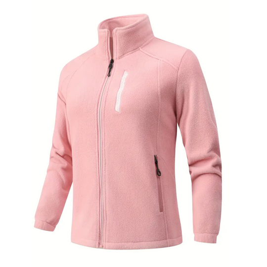 EB | Damen Outdoor Fleecejacke Warm Gefüttert mit Plüschigem Innenfutter