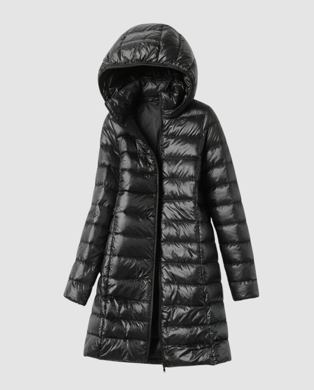 Damen Ultraleichte Daunenjacke mit Kapuze | EB