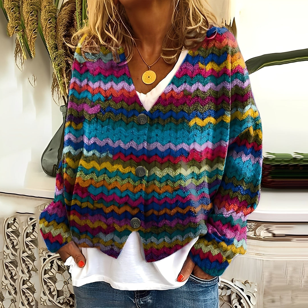 EB | Gemütlicher, weicher Damenpullover mit Muster