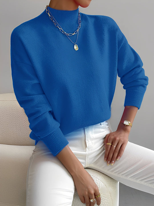 EB | Eleganter Damenpullover mit Stehkragen