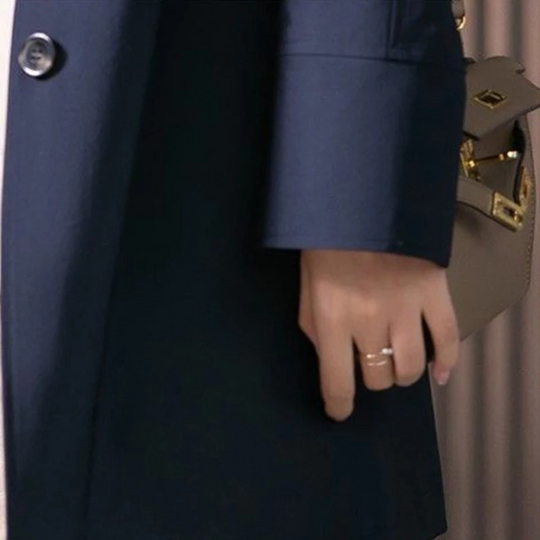 EB | Stylischer Einreihiger Kurzer Trenchcoat für Damen