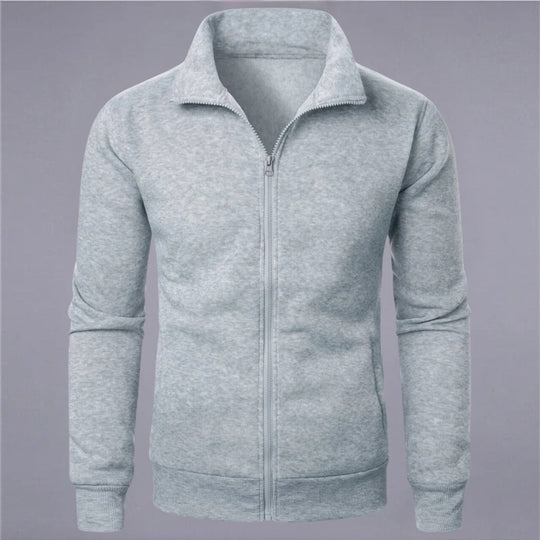 EB | Klassisches Sweatshirt mit Reißverschluss Baumwollmischung Komfort und Stil