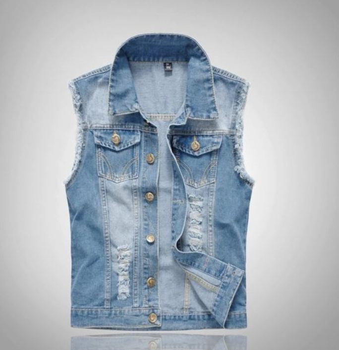 EB Stylische Denim Weste für Herren