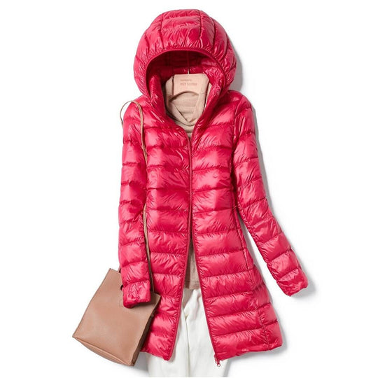 EB | Damen Ultraleichte Winterjacke Mit Abnehmbarem Kapuzen