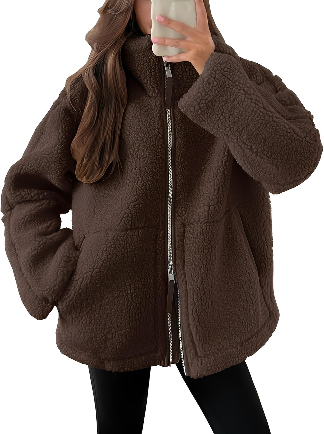 EB | Elegante Damenwolljacke mit Reißverschluss