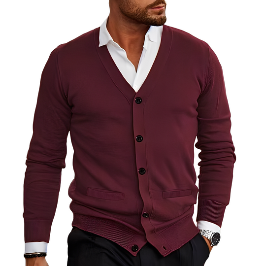 EB | Lässiger Baumwollcardigan mit Knöpfen für Herren