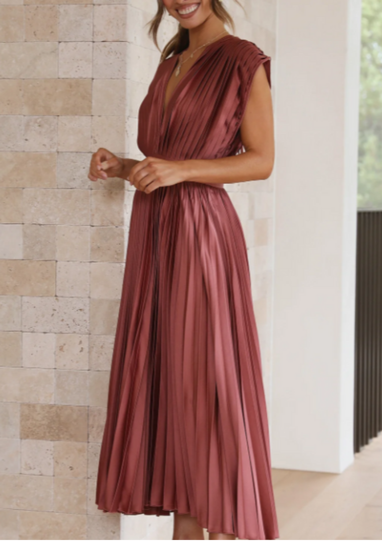 EB | Elegantes Maxikleid Aus Leichtem Stoff