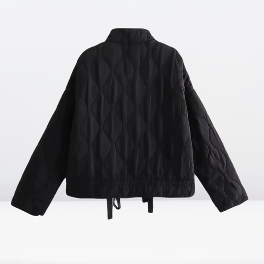 EB | Damen Steppjacke mit Kordelzug & Reißverschluss