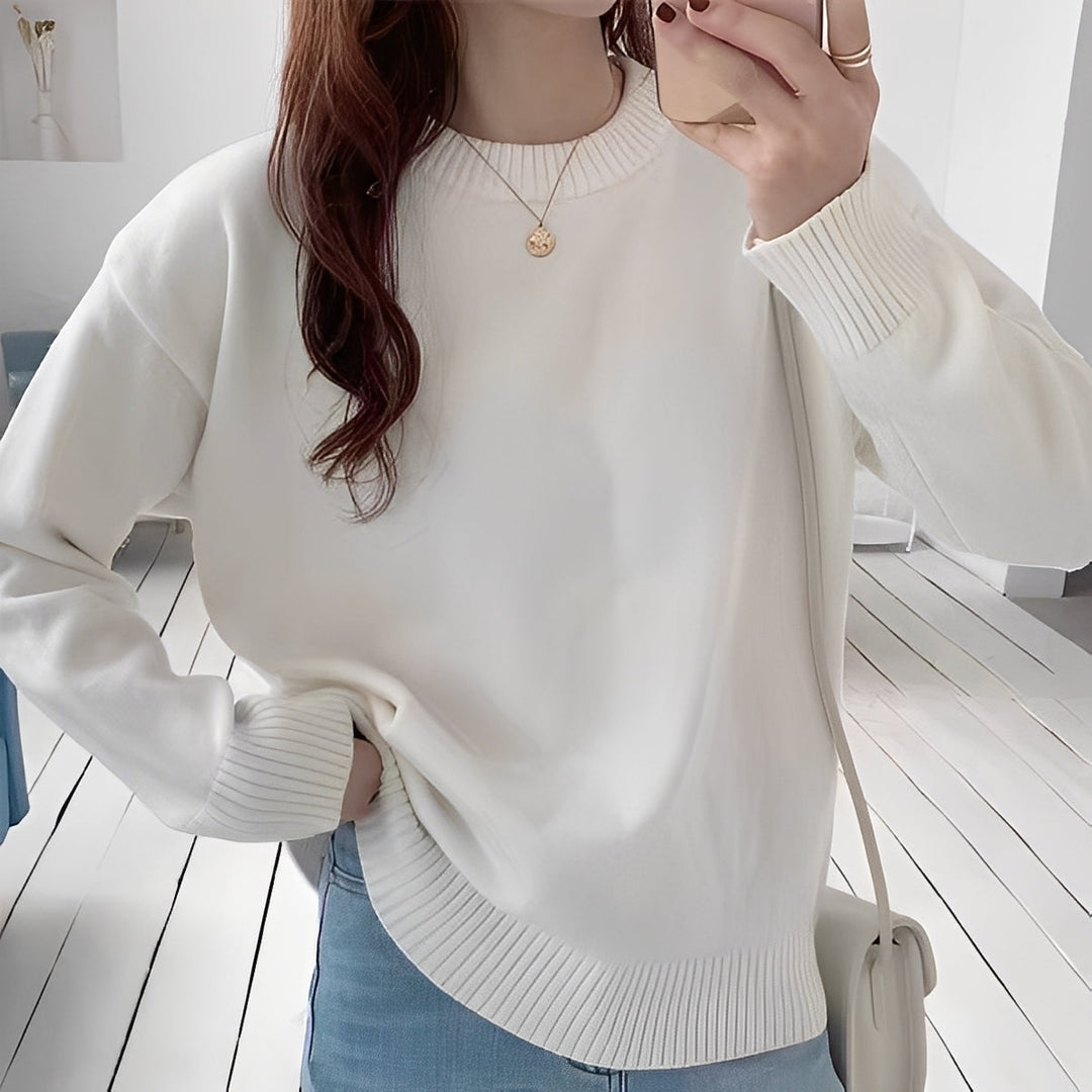 EB | Damen Oversize-Pullover mit Schlichtem Look