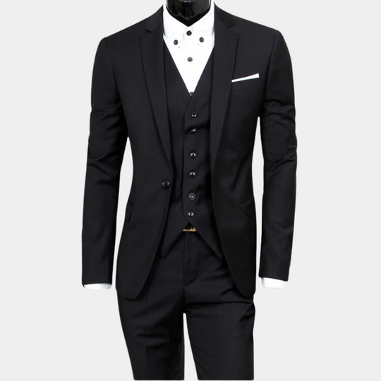 EB | Herren Business Anzug 3-teilig – Sakko, Weste & Hose