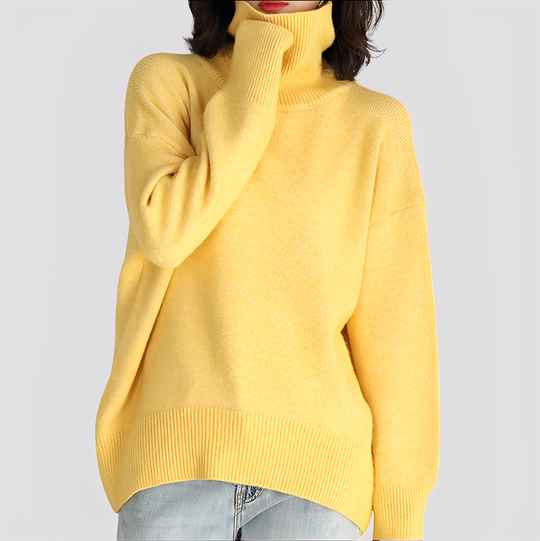EB | Einfacher, Übergroßer Rollkragenpullover für Damen
