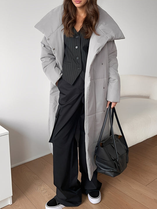 EB | Lange, warme Damenjacke mit Futter
