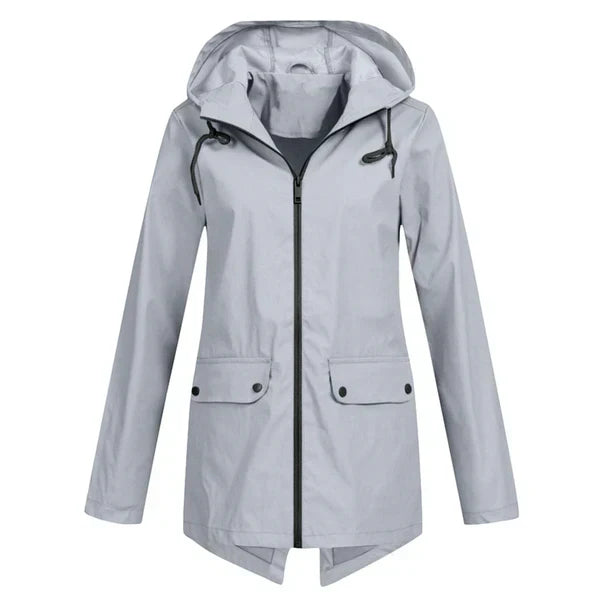 EB | Trendy Damen Regenjacke mit Kapuze