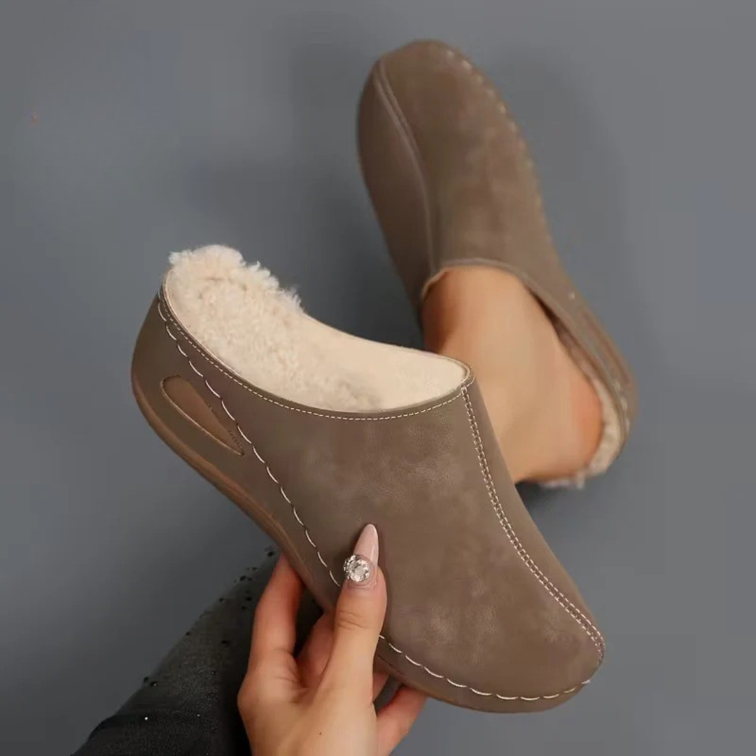 Damen-Mokassins mit Fleecefutter EB EB