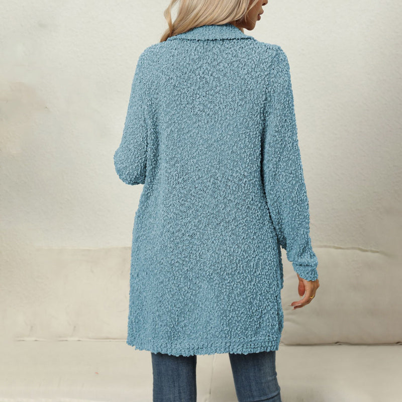 EB | Einfarbiger Strickjacke