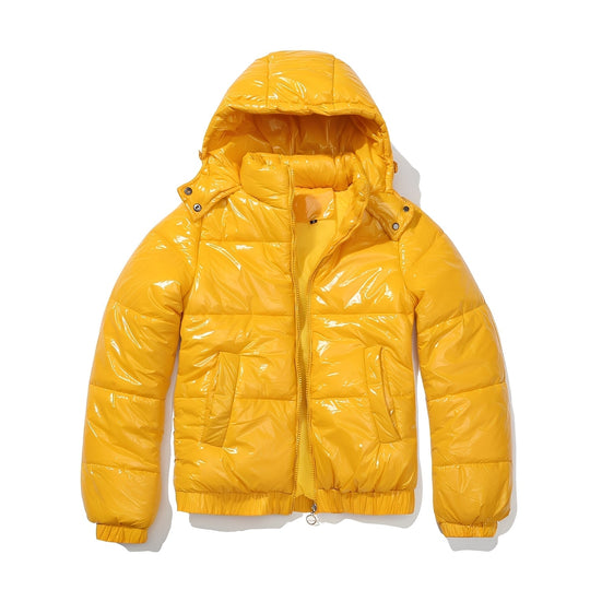 EB | Elegante, glanzvolle Damenjacke mit Kapuze