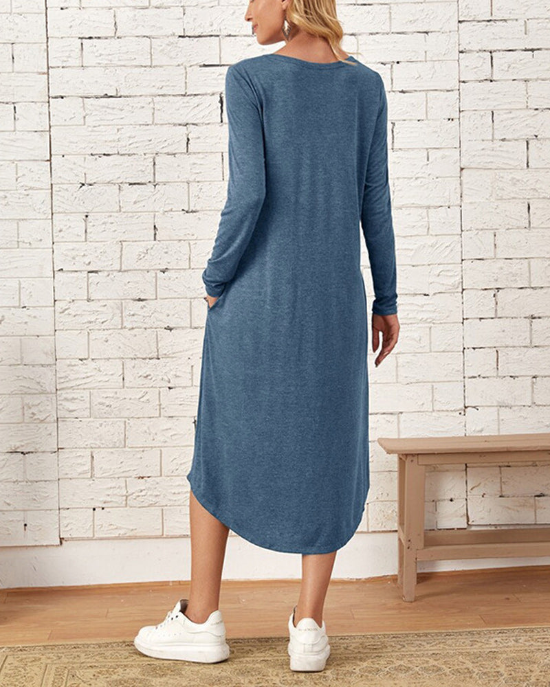 EB | Lockeres Kleid mit Taschen