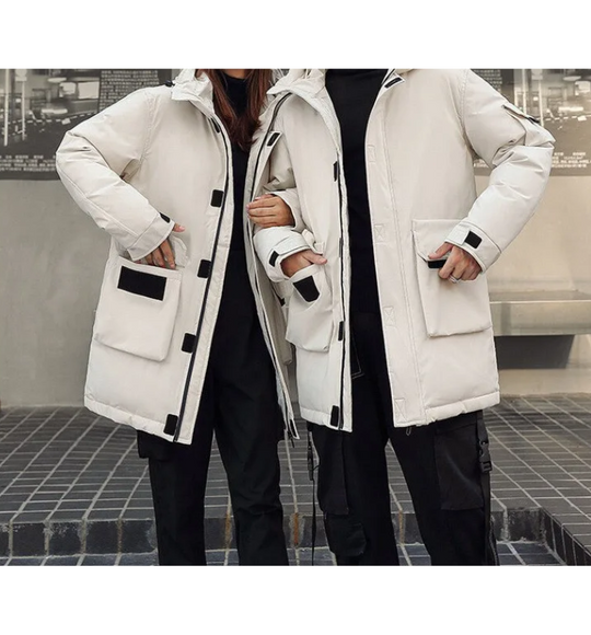 EB | delige winterparka set - isolierte Jacke mit Kapuze für Damen