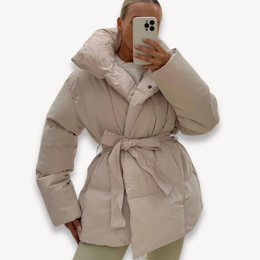 EB | Gurtelter Stepp-Pufferjacke für Frauen