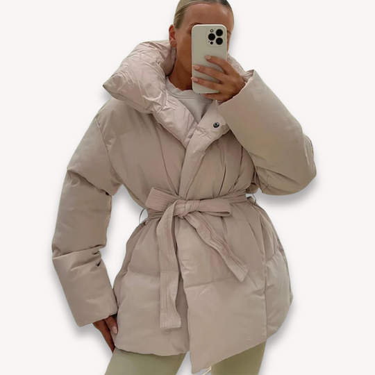 EB | Gurtelter Stepp-Pufferjacke für Frauen