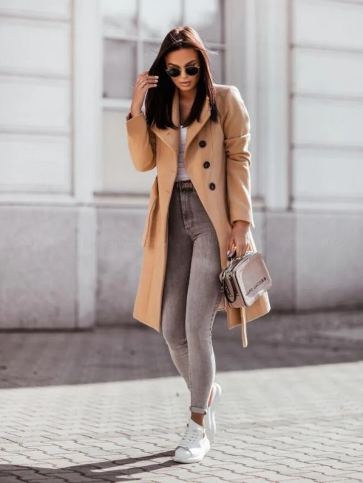 EB | Taillierter Trenchcoat für Frauen Herbstkollektion