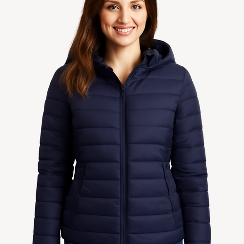 EB | Damen Gesteppte Pufferjacke mit Kapuze