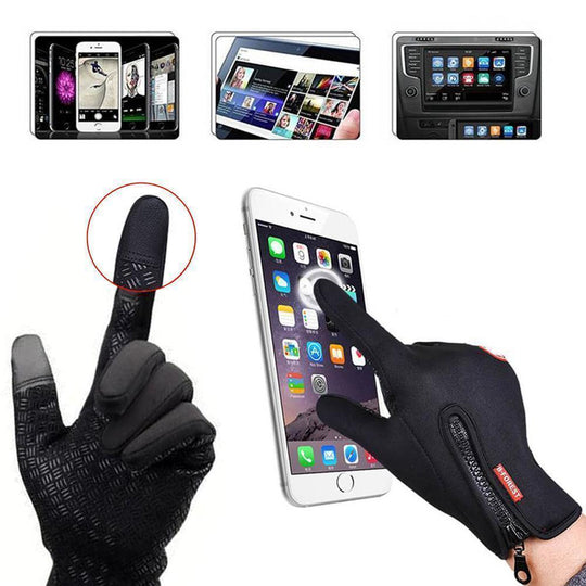 EB - Winddichte Touchscreens Thermohandschuhe, (2er-Pack)