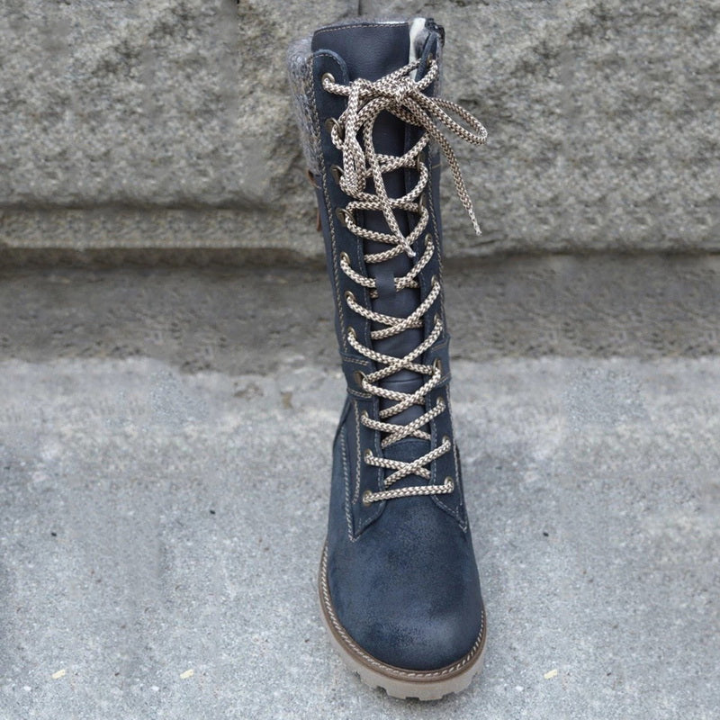 EB | Bis Kniehohe Kampfstiefel für Damen