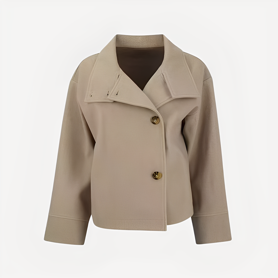EB | Schicke Damenwolljacke mit einem Knopf
