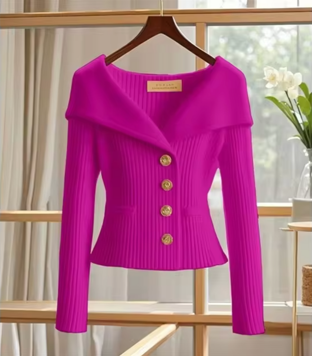 EB | Strickjacke Damen Kurz Cardigan für Übergangsjahre