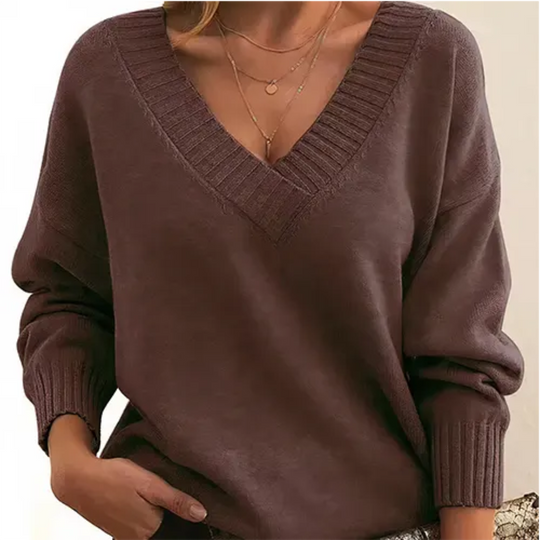 EB | Pullover Winter V-Ausschnitt für Frauen