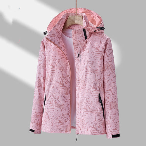 EB | Stilvolle Damen-Outdoor-Jacke mit Muster und Kapuze