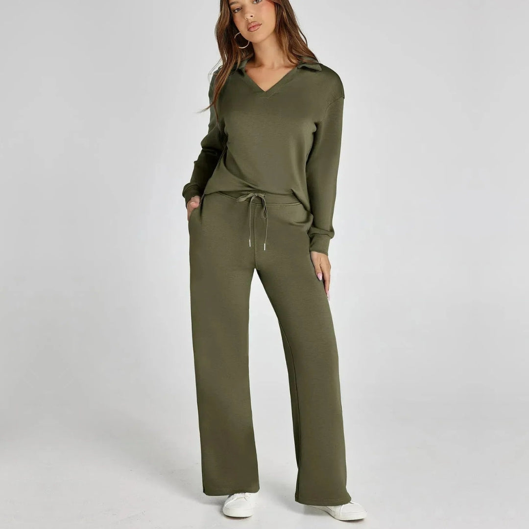 EB | Damen Loungewear Satz mit Weiten Hosen