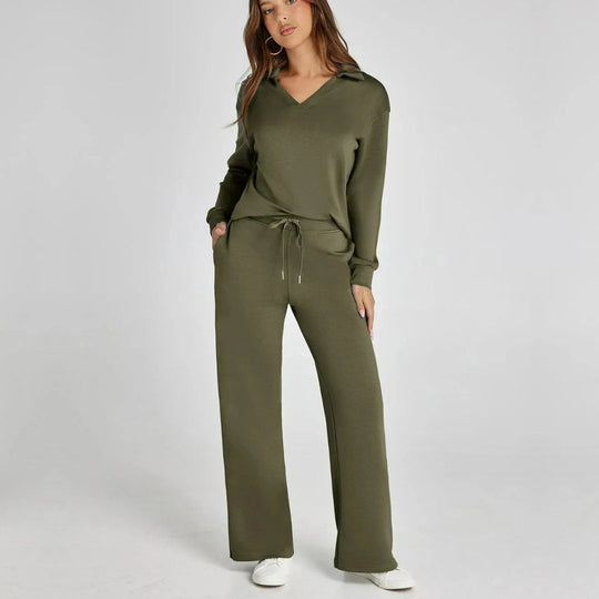 EB | Damen Loungewear Satz mit Weiten Hosen